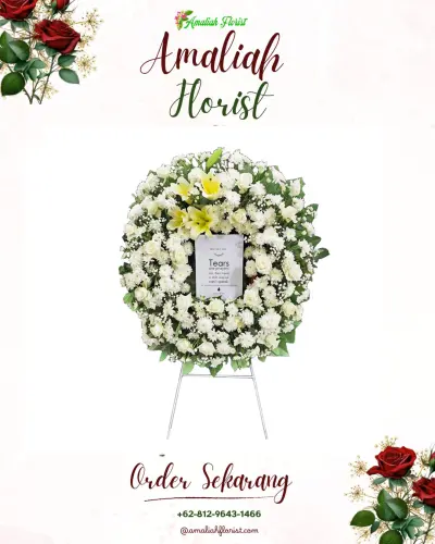 Krans Bunga Duka Cita di Bebel