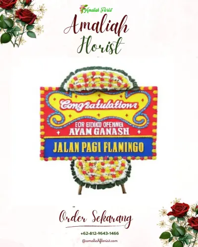 Bunga Papan Congratulation di Bebel